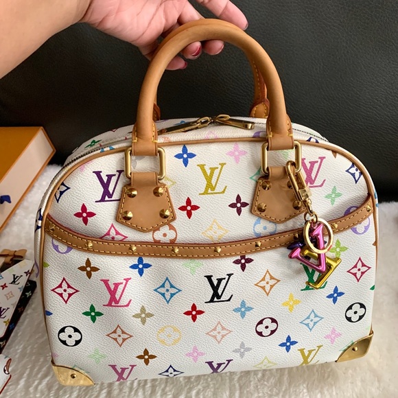 ‼️SOLD‼️Louis Vuitton White MC Trouville - Picture 2 of 16